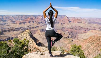 Yoga at the Grand Canyon