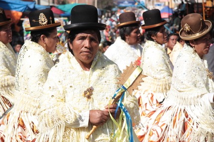 Cholitas in Cochabamba, Bolivia