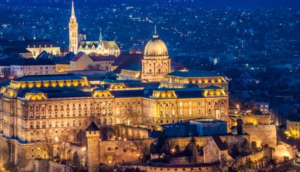 Buda Castle at night