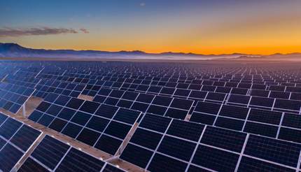 A solar power plant in Chile