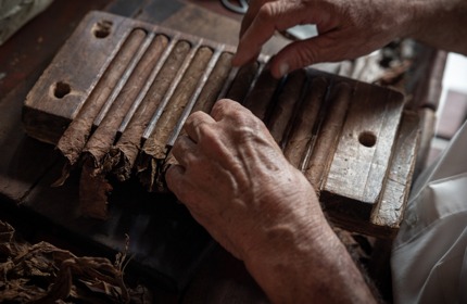 Rolling cigars