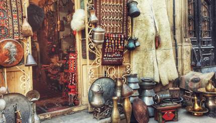 Lovely shops within the Old City, Baku, Azerbaijan