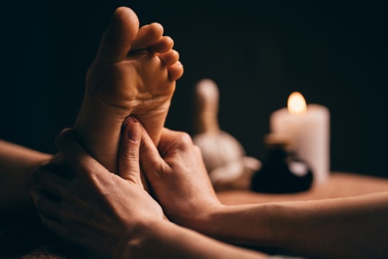 A foot massage by an inmate