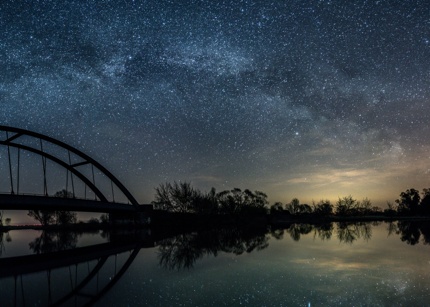 A night view in Westhavelland Nature Park