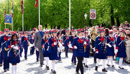 National Day of Norway - children marching band