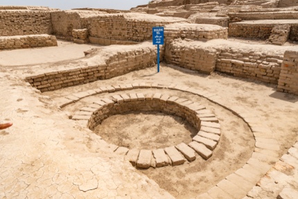 An ancient well at Mohenjo-daro