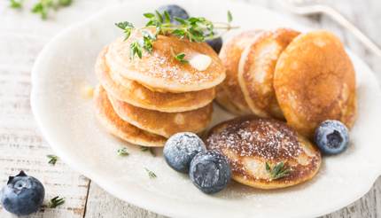 Plate of poffertjes