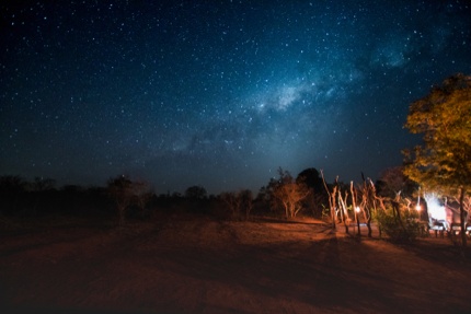 A night view in Kruger National Park