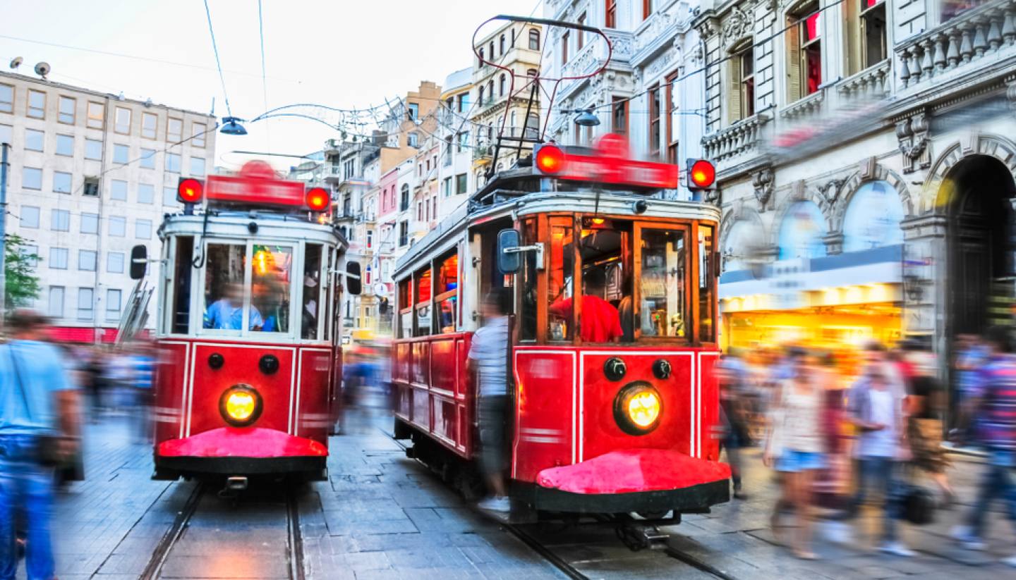 Istanbul - Trams in Istanbul, Turkey