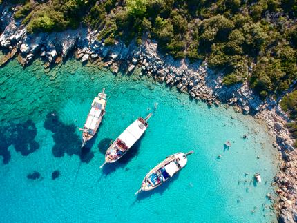 Stunning Orak Island is only a short distance from Bodrum