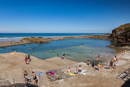 The sea pool in Bude