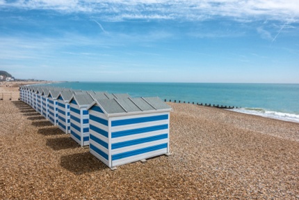 Beach huts at Hastings