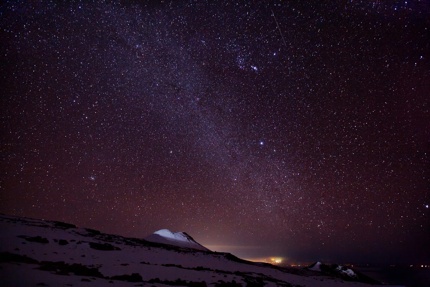 A night view on Mauna Kea