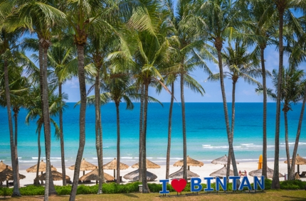 A tropical beach on Bintan Island