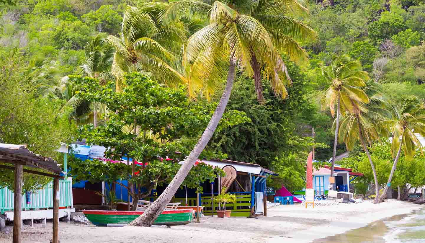 French Overseas Possessions - The Caribbean beach, Martinique.