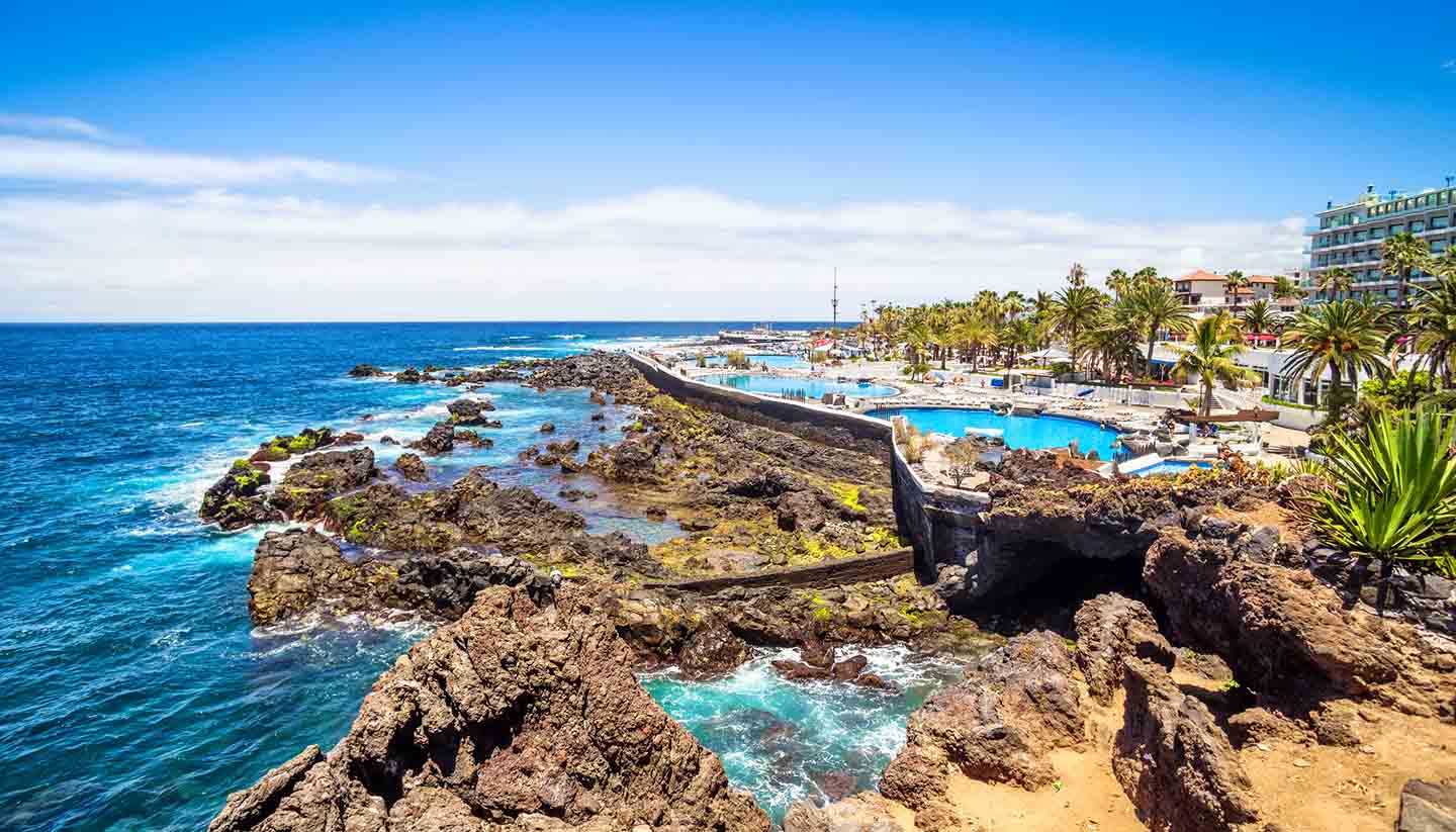 Tenerife - The lake Martianez, Tenerife, Spain