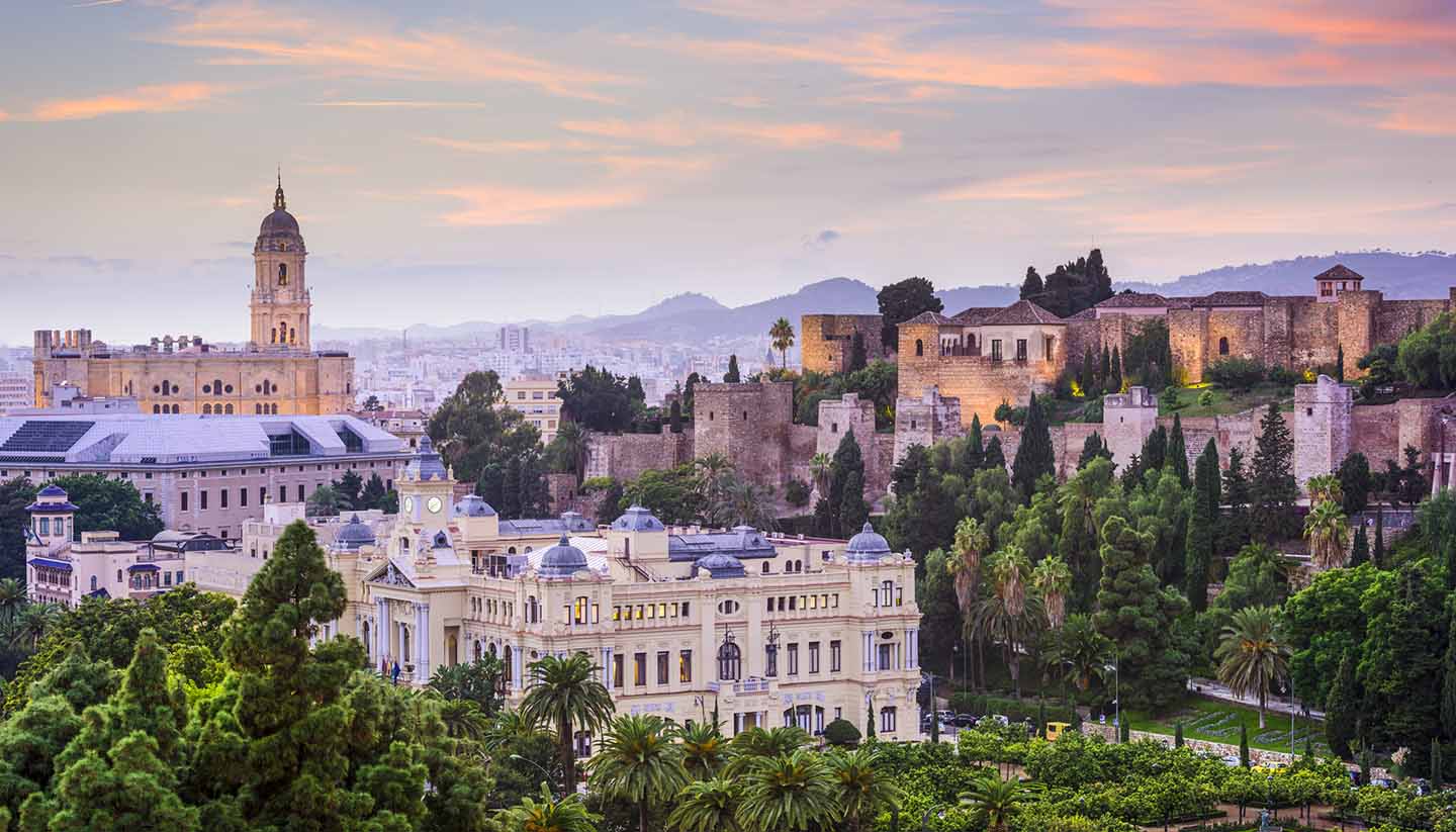 Málaga - Cityscape Malaga, Spain