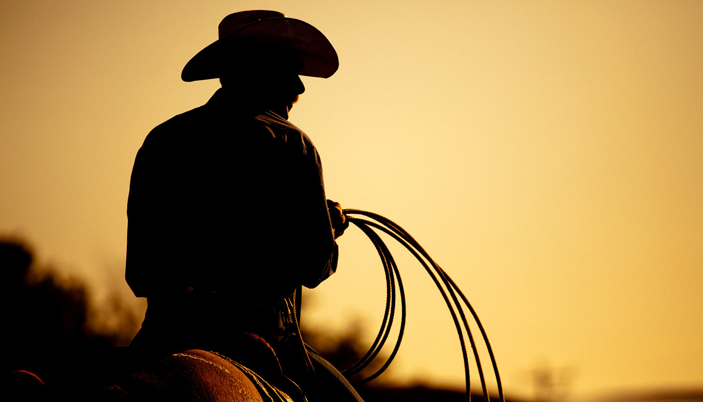 Wyoming - A cowboy in Wyoming, USA